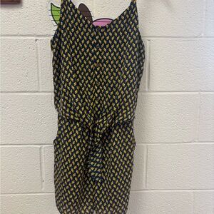 Stylish Blue  and Yellow Patterned romper